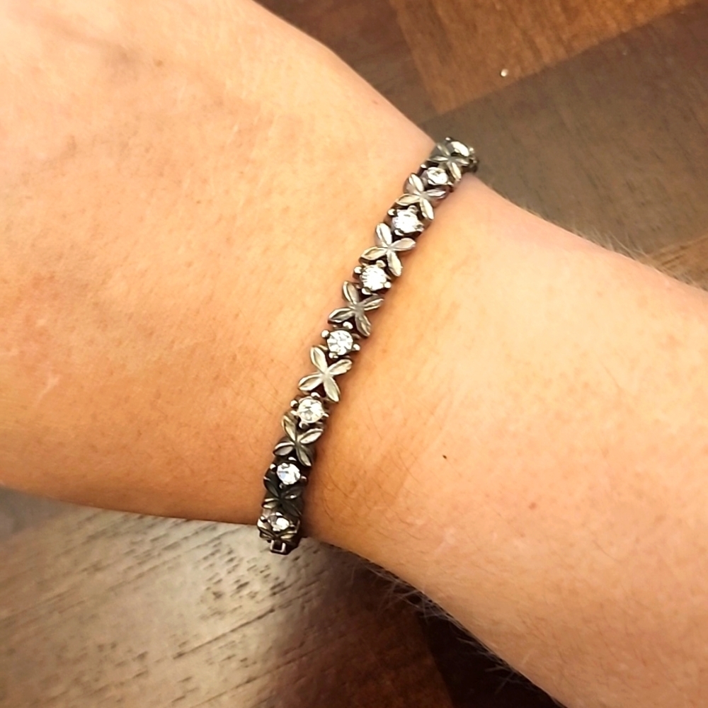 Silver CZ bracelet